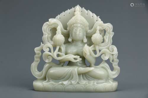 Hetian Jade Bodhisattva Ornament