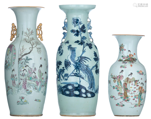 A collection of Chinese Republic period vases, 19thC -