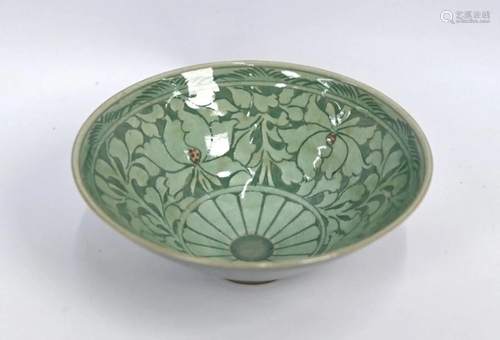 A Korean celadon Goryeo style bowl