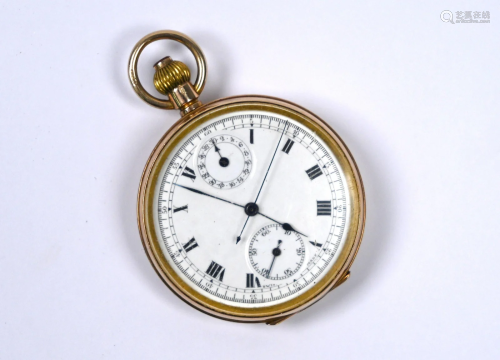 9ct gold pocket watch/stopwatch