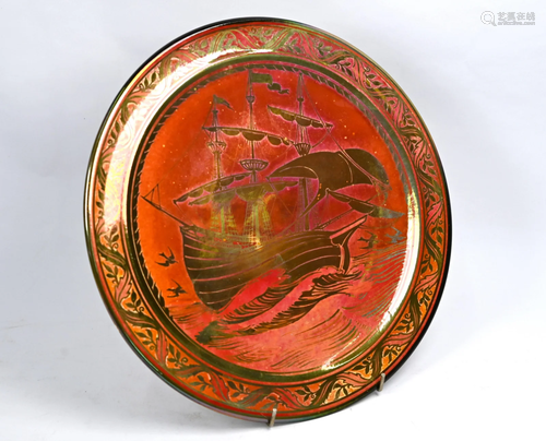 A Royal Lancastrian pottery charger