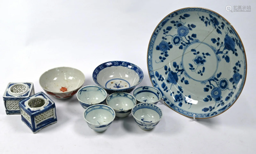 An 18th/19th century Chinese blue and white shallow