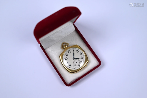 Swiss 18ct gold pocket watch