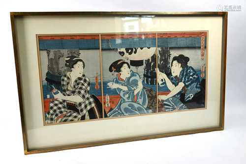 Utagawa Kunisada (1786-1865) Japanese woodblock,