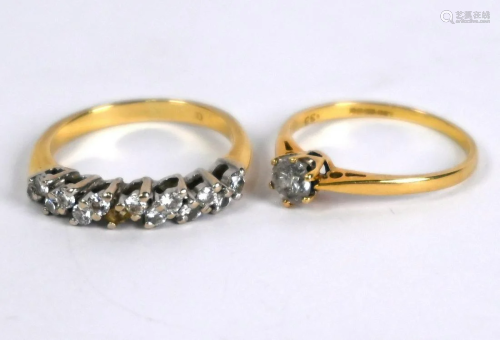 Two diamond rings
