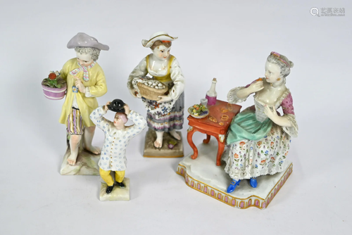 Collection of German porcelain figures