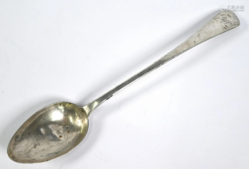 George III silver basting spoon