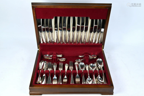 Canteen of ep rat-tail flatware