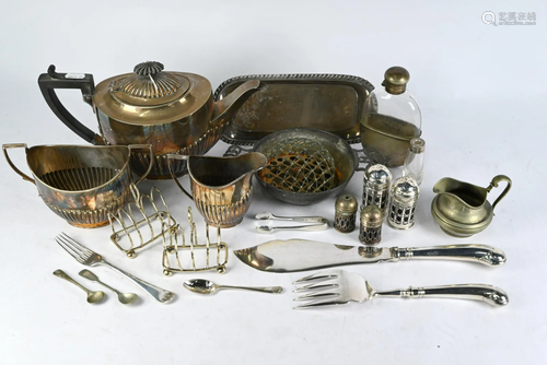 Matthew Boulton Old Sheffield plate snuffers tray, etc.