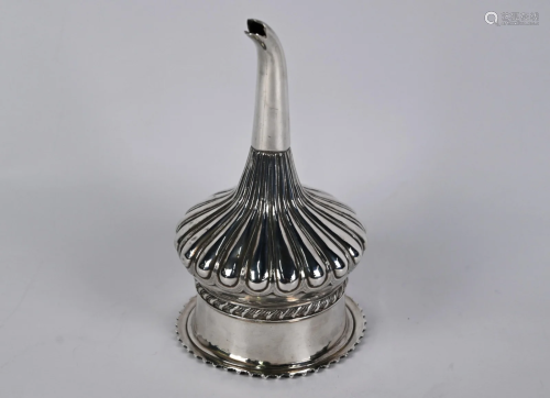 George IV silver wine funnel