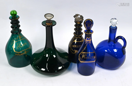 Collection of decanters