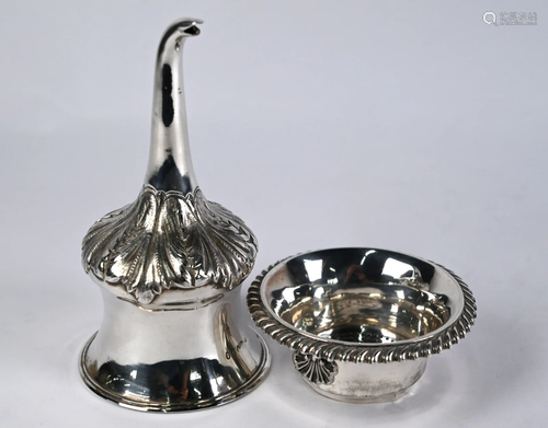 George IV silver wine funnel