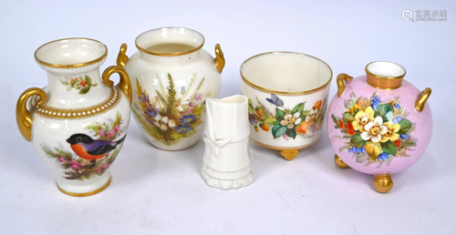 Five various small vases