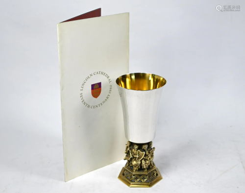 Silver commemorative goblet- Lincoln Cathedral