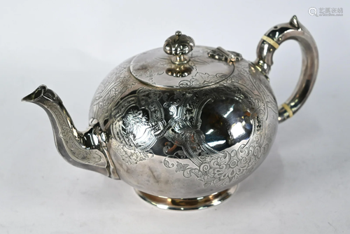 Victorian Scottish silver teapot