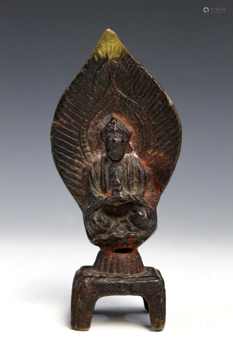 Chinese bronze statue of Buddha.