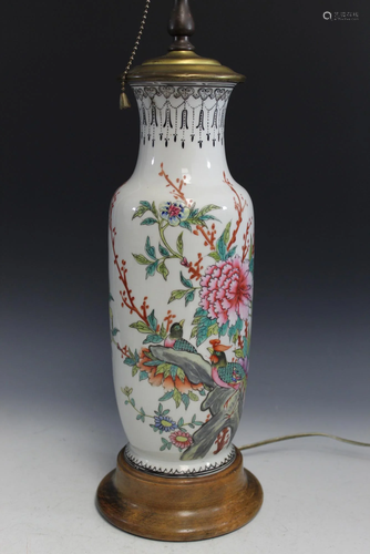 Chinese Porcelain Vase Lamp