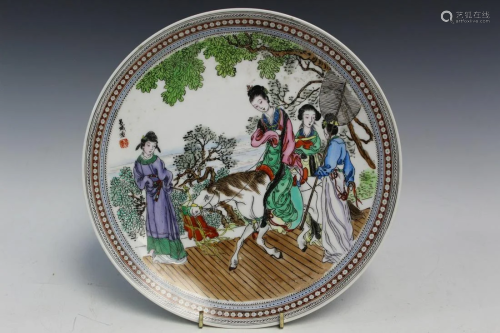 Chinese Hand-painted Porcelain Dish