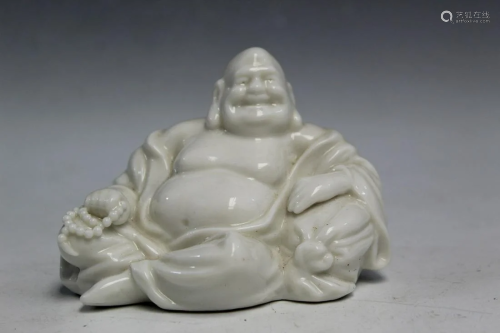 Chinese Blanc de Chine Porcelain Laughing Buddha