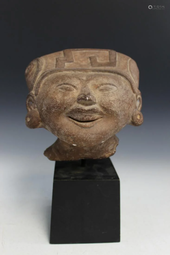 Head of Smiling Figure, Veracruz Mexico Remojadas