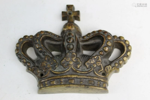Metal Crown Ornament