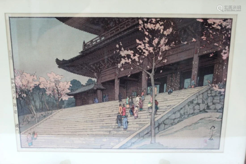 Japanese woodblock print by Hiroshi Yoshida Â¨Â´Chion