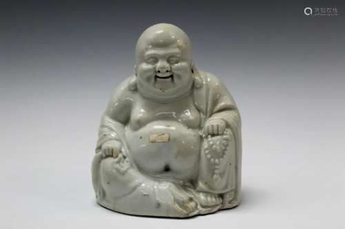 Chinese White Glazed Porcelain Buddha