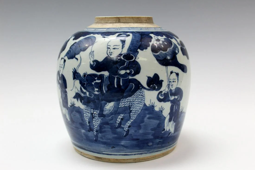 Chinese Blue and White Porcelain Jar