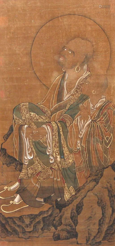 CHINESE PAINTING OF ARHATS, GUAN XIU