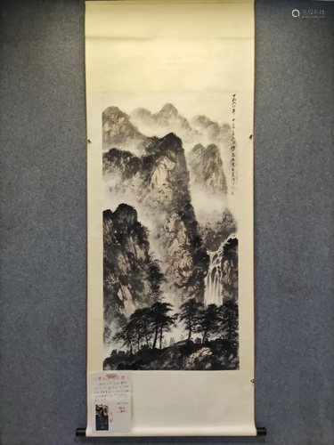 CHINESE PAINTING OF MOUNTAIN SCENERY, FU BAOSHI