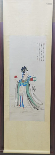 FIGURAL PAINTING OF A LADY, CHANG DAI-CHIEN