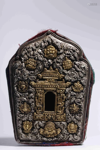 TIBETAN-STYLE GLIT SLIVER GHAU PRAYER BOX