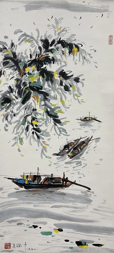 PAINTING OF RIVER SCENERY, WU GUANZHONG