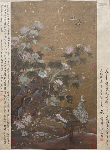 PAINTING OF BIRDS AND FLOWERS, BIAN JINGZHAO