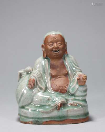 龍泉窯青釉彌勒佛像