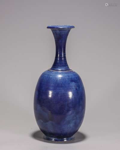藍釉淨瓶