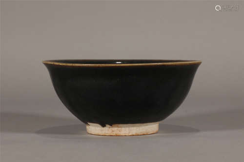 Song Dynasty black glazed bowl.