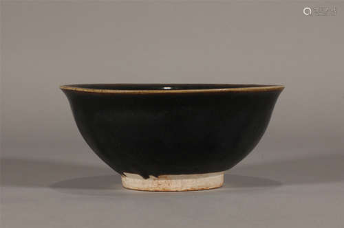 Song Dynasty black glazed bowl.