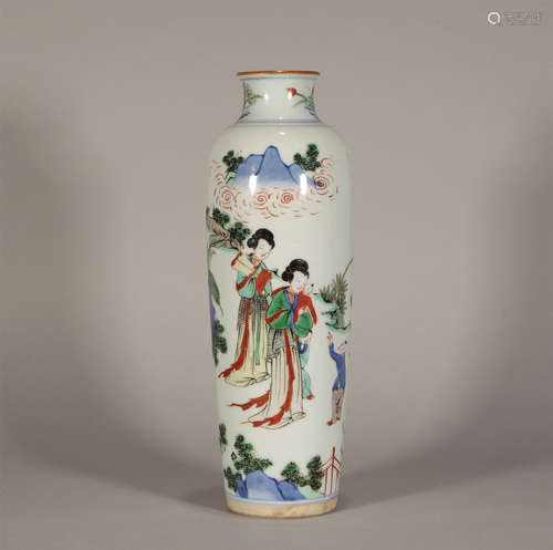 Famille Verte Vase Kangxi Style