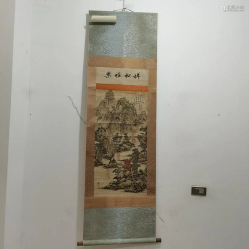 Chinese Ink Color Scroll