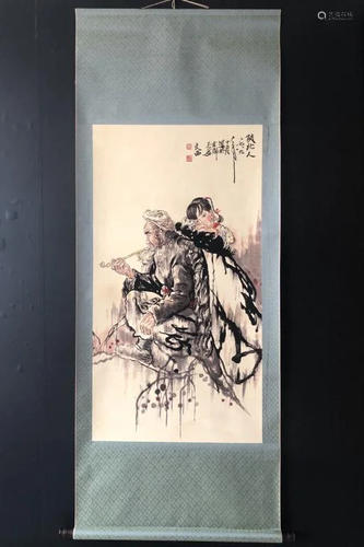 Chinese Ink Color Scroll