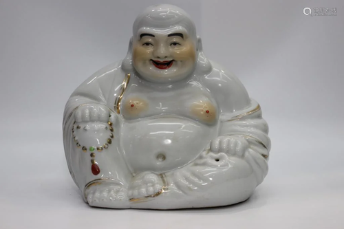 Chinese Glazed Porcelain Buddha