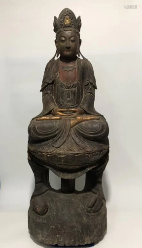 Chinese Wood Guanyin