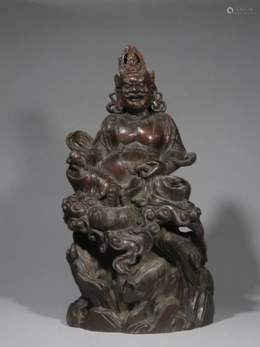 Chinese Cehgnxiang Wood Hand Carved Buddha