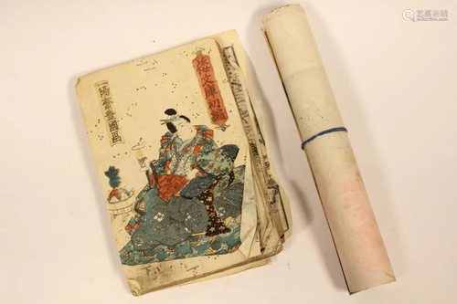 Japanese Erotic Book and Scroll Painting