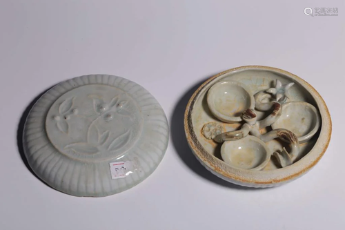 Chinese Hutian Glazed Cover Box