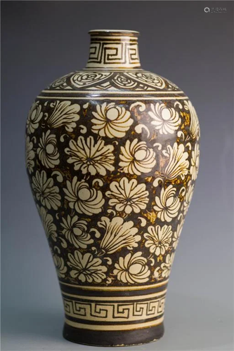 Chinese Cizhou Ware Meiping Vase