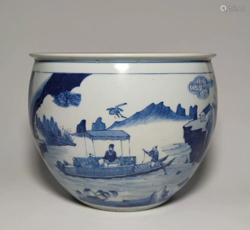 Chinese Blue and White Porcelain Jar