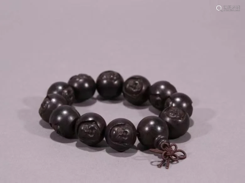 Chinese Chengxiang Wood Beads Bracelet