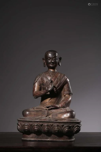 Qing Chinese Bronze Buddha